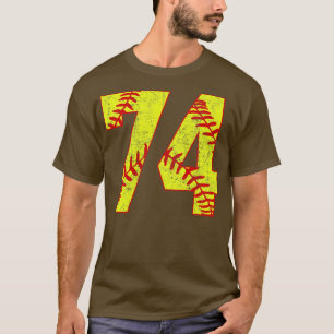 Camiseta Softball Número 74 74 Softball Jersey U