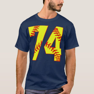 Camiseta Softball Número 74 74 Softball Jersey U