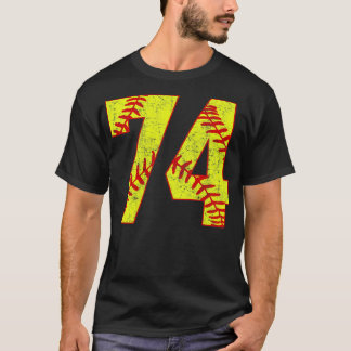 Camiseta Softball Número 74 74 Softball Jersey U