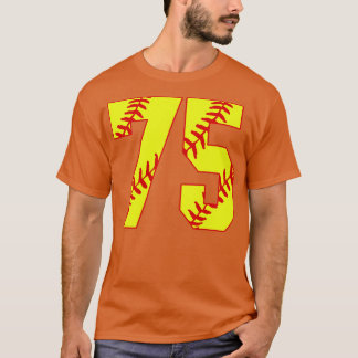 Camiseta Softball Número 75 75 Softball Jersey U