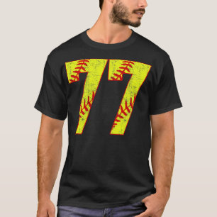 Camiseta Softball Número 77 77 Softball Jersey U