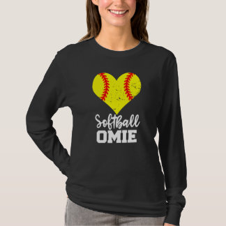 Camiseta Softball Omie Softball Heart Grandma Omie