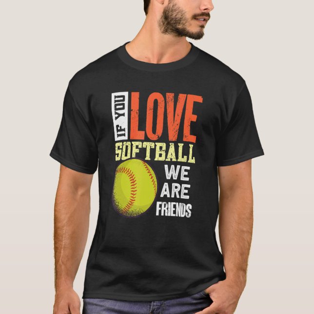 Camiseta Softball Outfit   Softball Player Softball (Frente)