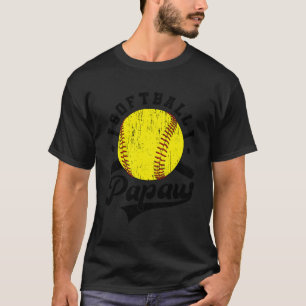 Camiseta Softball Papaw Vovô Softball Papaw