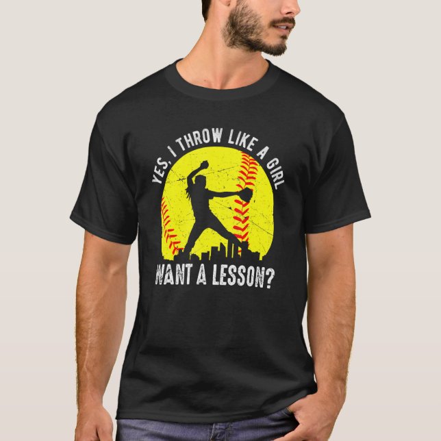 Camiseta Softball Para Mulheres (Frente)
