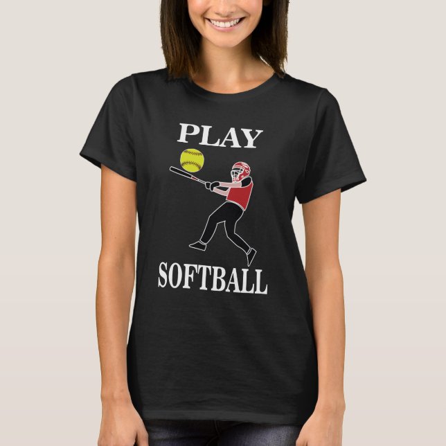 Camiseta Softball Player Play (Frente)