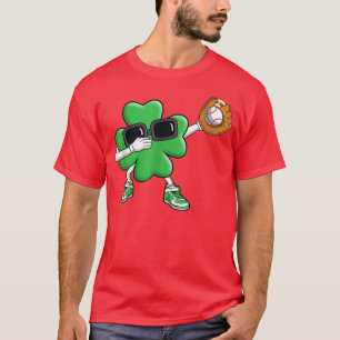 Camiseta Softball Shamrock Lucky Clover Rua irlandesa Patri