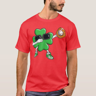 Camiseta Softball Shamrock Lucky Clover Rua irlandesa Patri