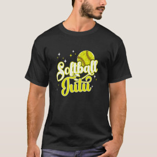 Camiseta Softball Tutu De Um Jogador De Softball Tutu