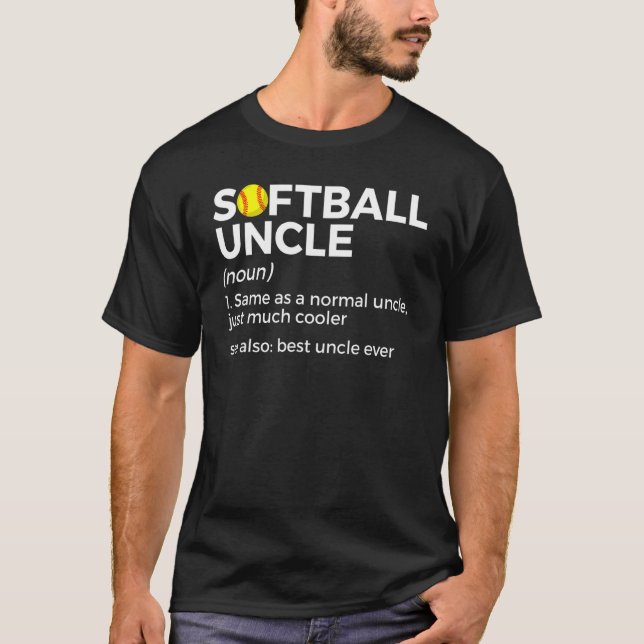 Camiseta Softball Uncle Definition Best Uncle Ever (Frente)