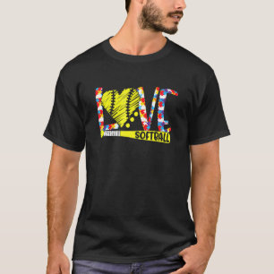 Camiseta Softbol Gráfico Para Meninas Adolescentes com Auti