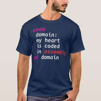 Camiseta Software de Codificação de Linguagem de Montagem F
