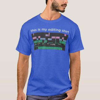 Camiseta Software de Edição de Vídeo Editor de Filme Edição