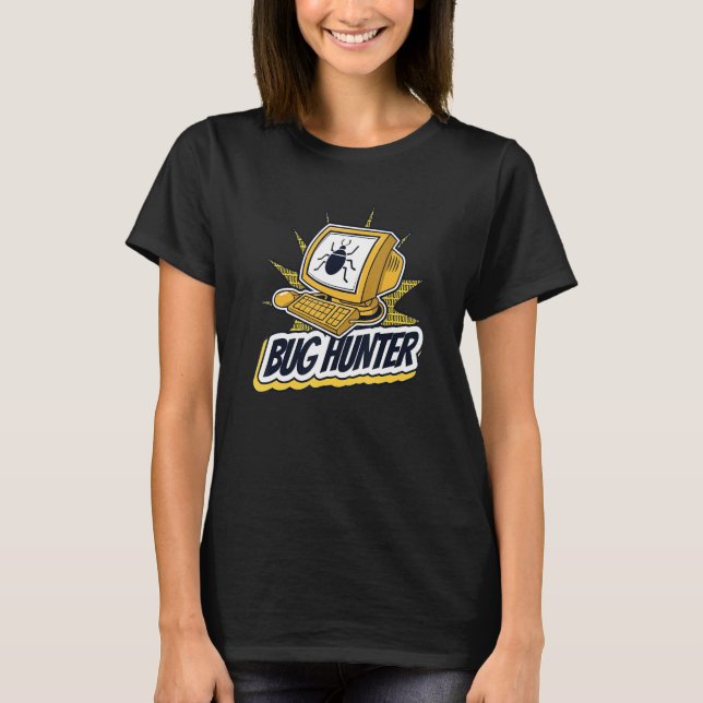 Camiseta Software de Engenheiro de Cheio de pilha de  Caçad (Frente)