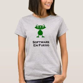 Camiseta Software De Olho Triplo En Fuego Verde