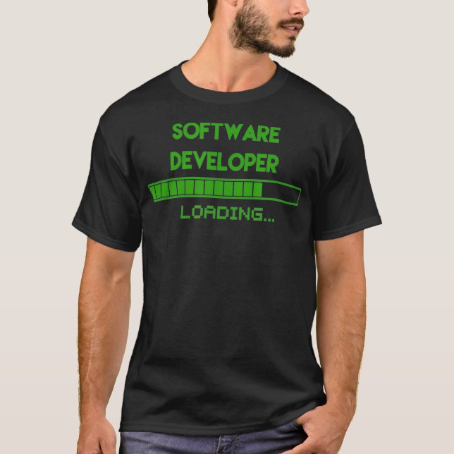 Camiseta Software Developer Loading Tee Funny Programmer  (Frente)