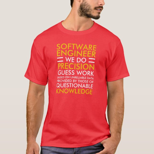 Camiseta Software Engineer - RED (Frente)