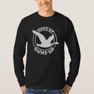 Camiseta Sois Acima Armas Engraçadas Caça Pato Caçador De G