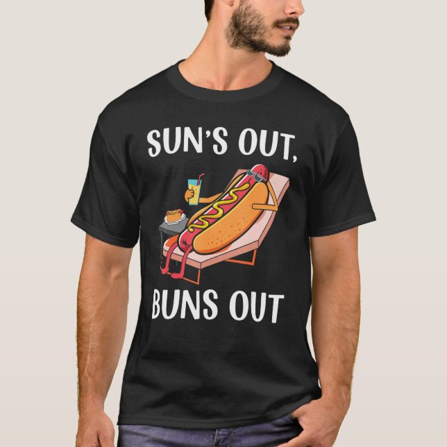 Camiseta Sóis Fora Buns Fora  Salsicha Cachorro Quente Comi (Frente)