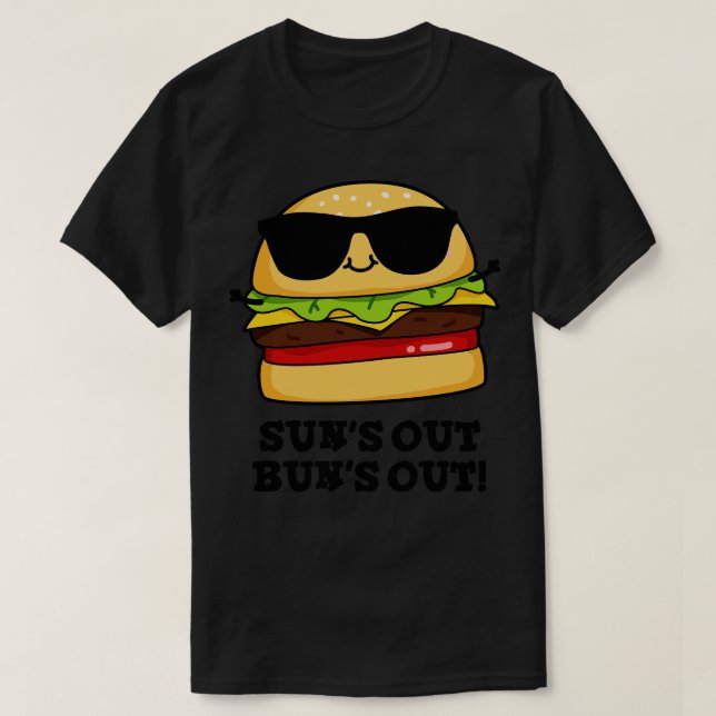 Camiseta Sois Out Buns Out Engraçado Burger (Frente do Design)