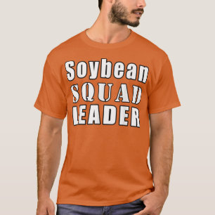 Camiseta Soja Líder do Esquadrão de Soja Farmer Engraçada S