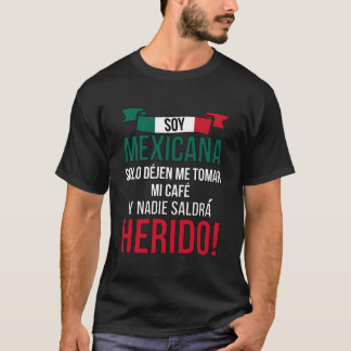 Camiseta Soja Mexicana Latina Rapariga Mexicana Engraçada M