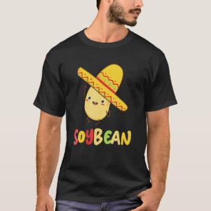 Camiseta Soja Vegano Pun Im Feijão Sombrero Foodie