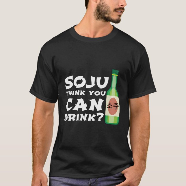 Camiseta Soju Coreano Oferece Bebida Nacional Da Coreia (Frente)