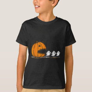 Camiseta Soky Pumpkin perseguindo fantasmas bonitos no Hall