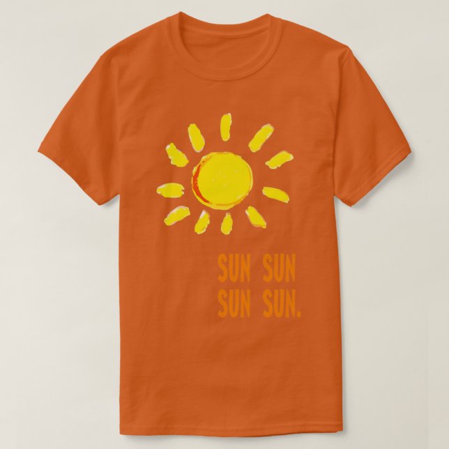 Camiseta sol (Frente do Design)