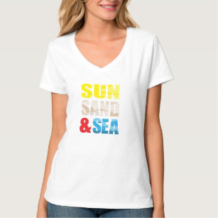 Camiseta Sol Areia e Mar