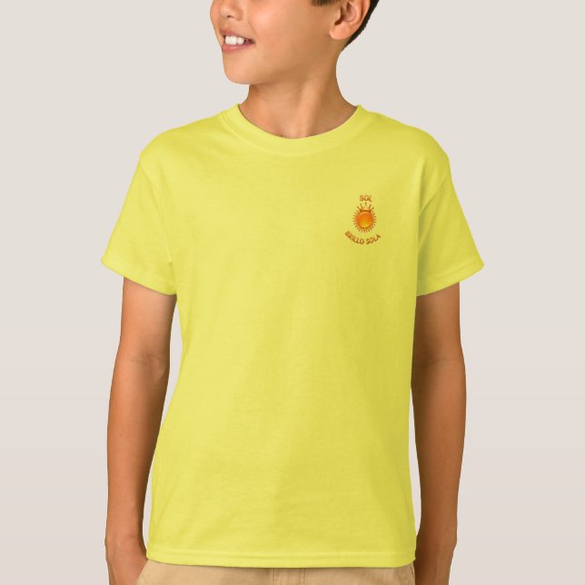 Camiseta “Sol Brillo Sola” – Estilo Fresco con Men (Frente)