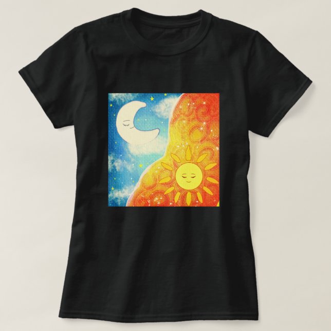 Camiseta Sol Calmo E Lua (Frente do Design)