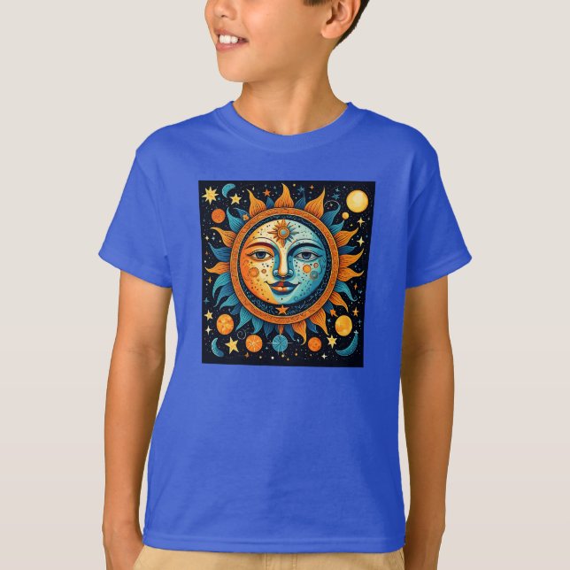 Camiseta Sol Celestial E Lua (Frente)