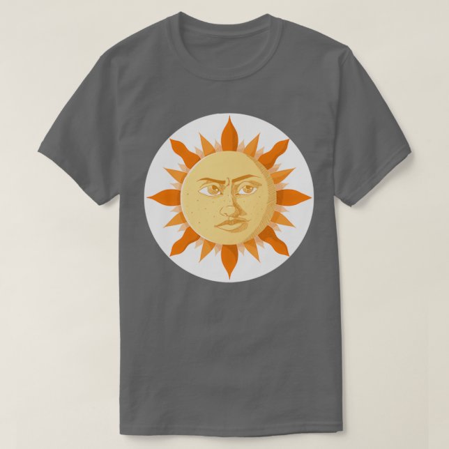 Camiseta Sol com Face (Frente do Design)