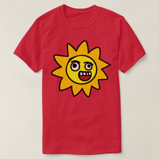 Camiseta Sol com Face (Frente do Design)