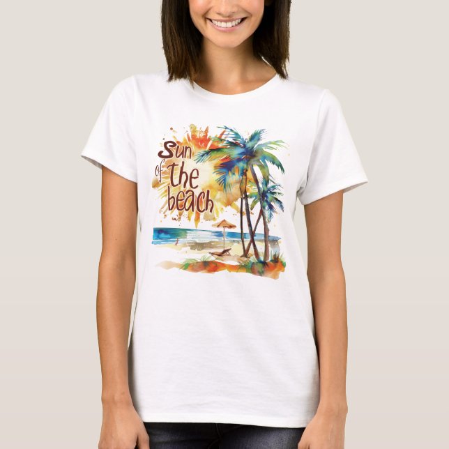 Camiseta Sol da praia (Frente)