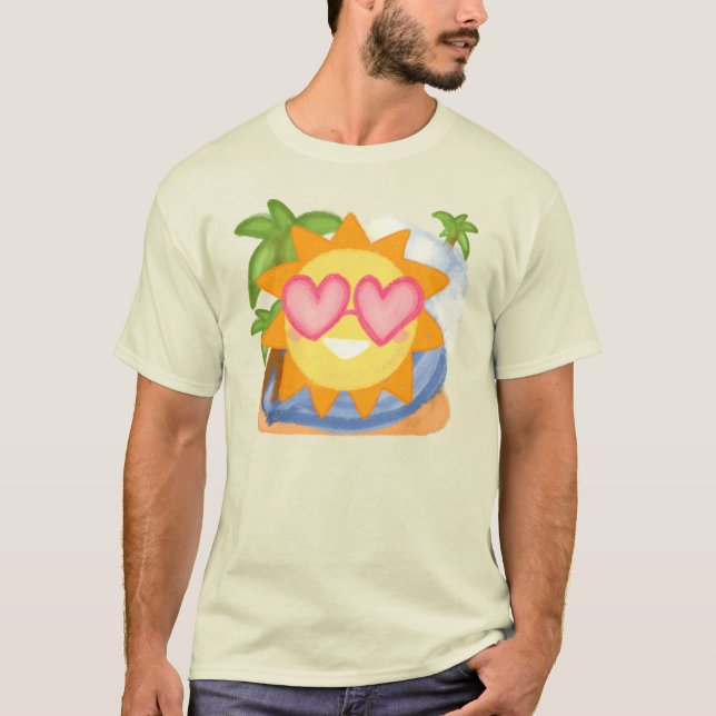 Camiseta Sol de Férias de Relaxamento de Verão (Frente)