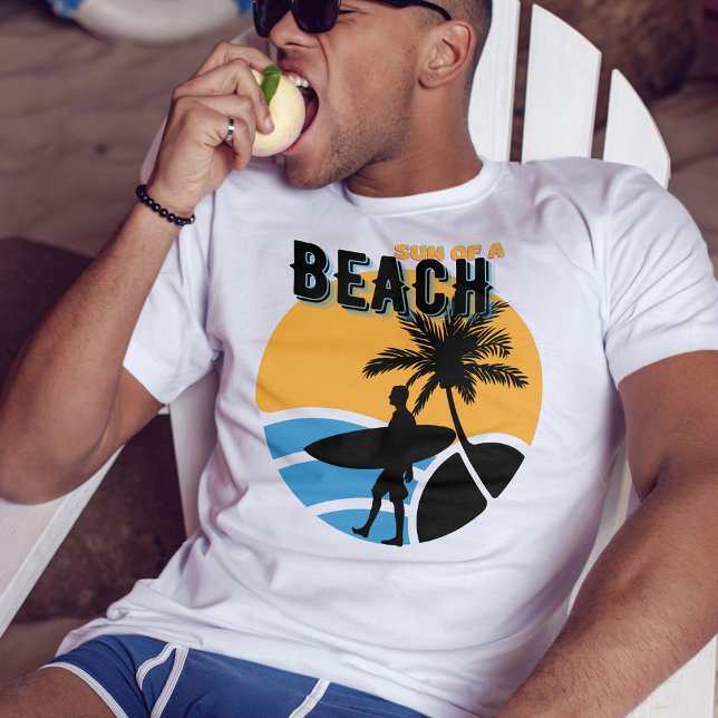 Camiseta sol de praia | vintage engraçado surfer Summer (Criador carregado)