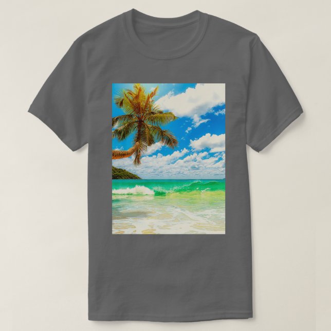 Camiseta Sol de verão (Frente do Design)