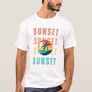 Camiseta Sol de Verão Ilustrado Amarelo