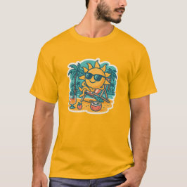 Camiseta Sol de Verão Legal – Vibrações Retrô de Praia
