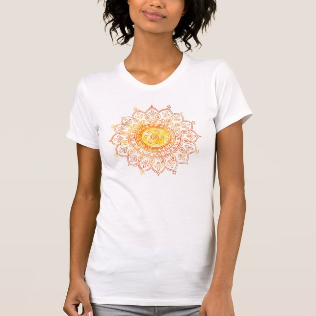 Camiseta Sol Decorativo Indiano (Frente)
