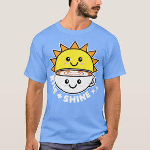 Camiseta Sol e Café Raios e Brilhantes