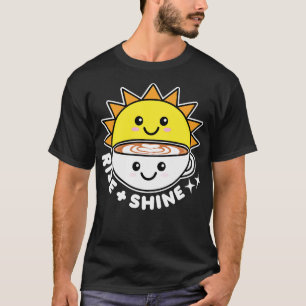 Camiseta Sol e Café Raios e Brilhantes