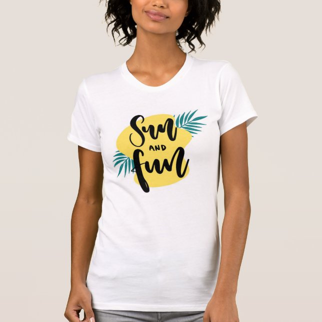 Camiseta Sol e Diversão (Frente)