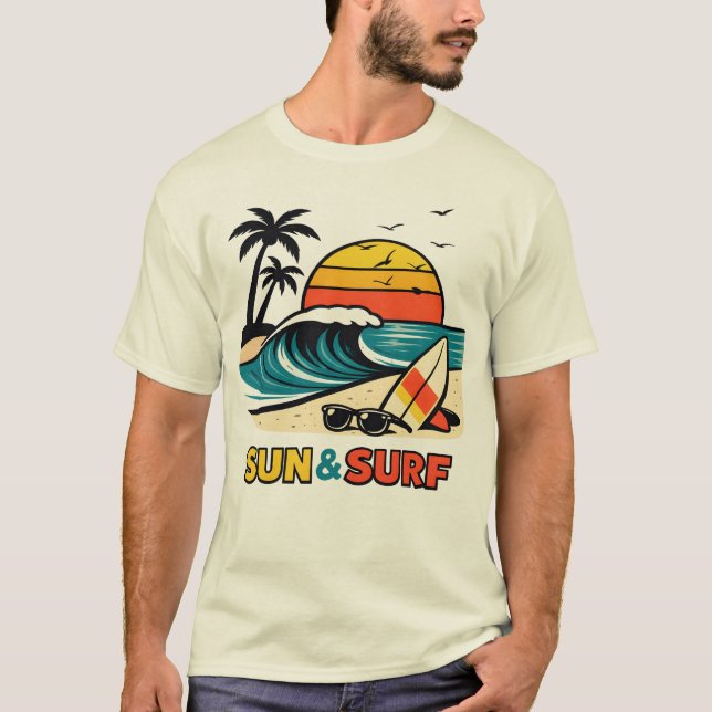 Camiseta sol e surf (Frente)