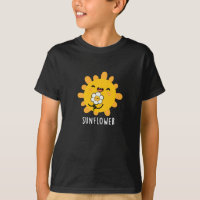 Sol Engraçado De Girassol E Flor Escuro BG