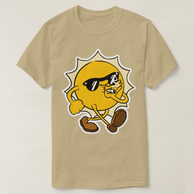 Camiseta Sol ensolarado (Frente do Design)