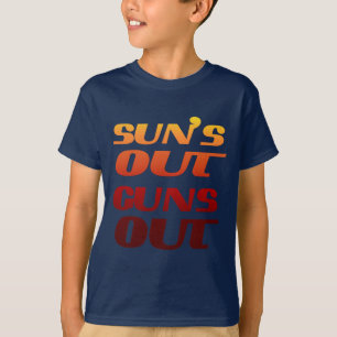 CAMISETA SOL ESTÁ FORA ARMAS ESTÃO FORA